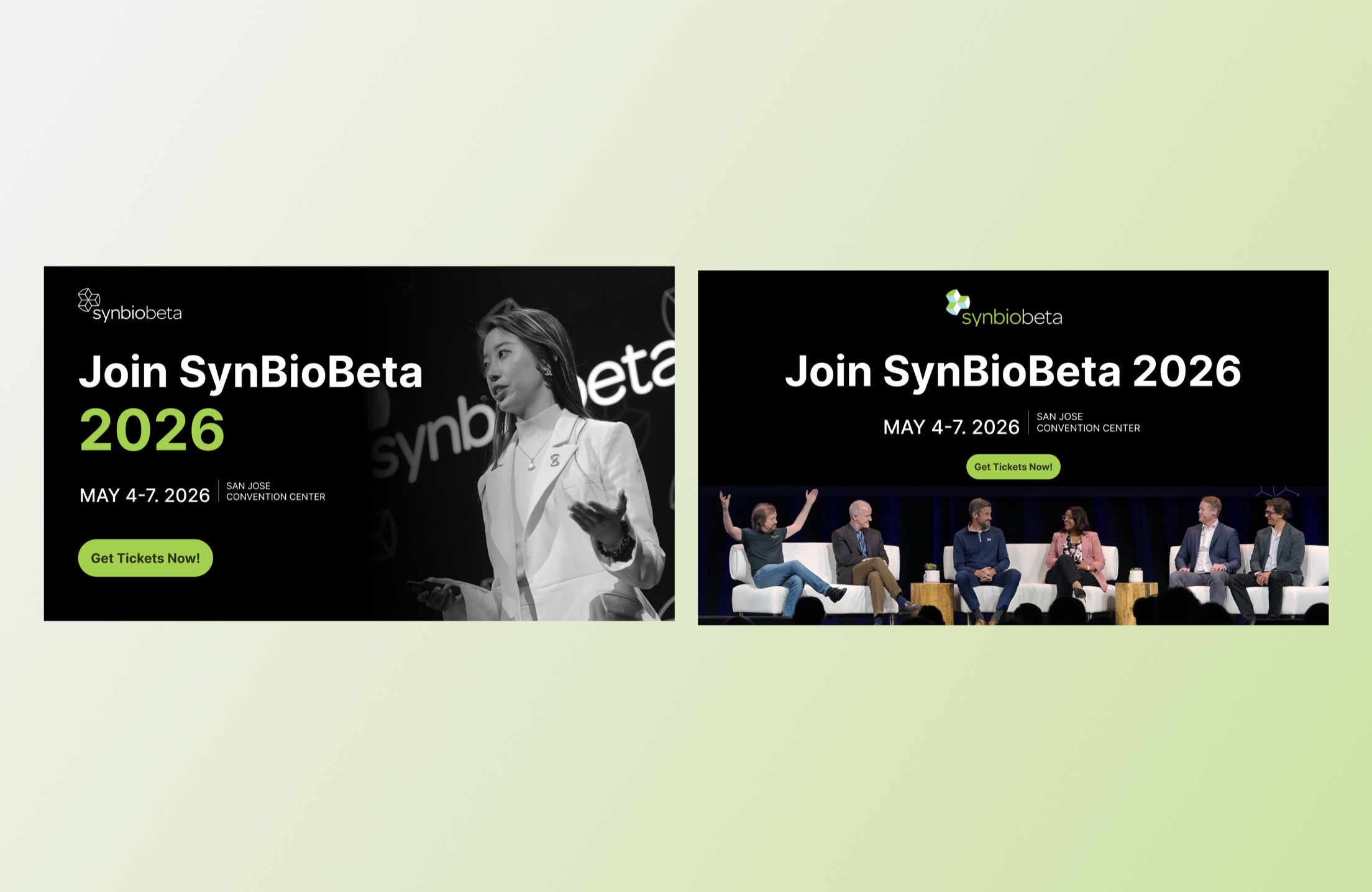 SynBioBeta ad creative — set 2
